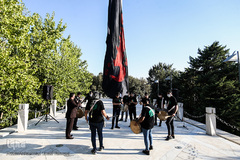 آیین "سلام بر محرم"، تعویض مرتفع ترین پرچم کشور