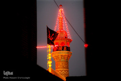 آیین تعویض پرچم و اقامه عزا در حرم حضرت معصومه(س)