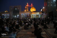 آیین تعویض پرچم و اقامه عزا در حرم حضرت معصومه(س)