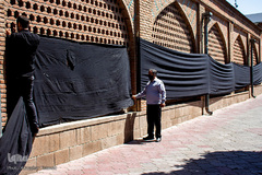 استقبال مردم تبریز از عزاداری دهه محرم