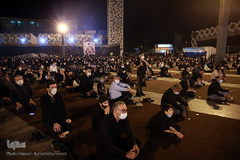 عزاداری شب سوم محرم در میدان امام حسین(ع)
