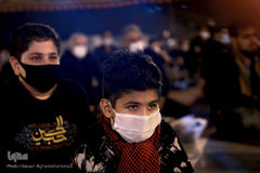 عزاداری شب سوم محرم در میدان امام حسین(ع)