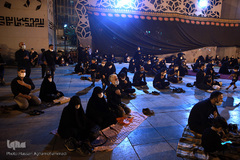 عزاداری شب سوم محرم در میدان امام حسین(ع)