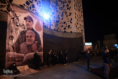 عزاداری شب سوم محرم در میدان امام حسین(ع)