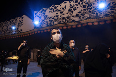 عزاداری شب سوم محرم در میدان امام حسین(ع)