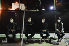 مراسم عزاداری شب سوم محرم در محوطه باز مصلی تبریز