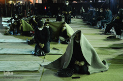 مراسم عزاداری شب سوم محرم در محوطه باز مصلی تبریز