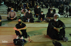 مراسم عزاداری شب سوم محرم در محوطه باز مصلی تبریز