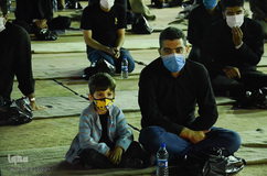 مراسم عزاداری شب سوم محرم در محوطه باز مصلی تبریز