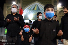 مراسم عزاداری شب سوم محرم در مسجد جامع زنجان