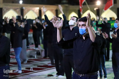 مراسم عزاداری شب سوم محرم در مسجد جامع زنجان