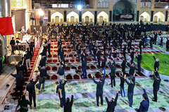 مراسم عزاداری شب سوم محرم در مسجد جامع زنجان