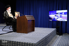 سخنرانی رهبر انقلاب در ارتباط تصویری با جلسه هیئت دولت