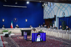 سخنرانی رهبر انقلاب در ارتباط تصویری با جلسه هیئت دولت