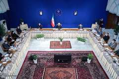 سخنرانی رهبر انقلاب در ارتباط تصویری با جلسه هیئت دولت