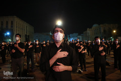 مراسم عزاداری شب چهارم محرم در هیئت میثاق با شهدا در دانشگاه افسری امام علی(ع) تهران