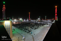 عزاداری شب پنجم محرم در مسجد جمکران