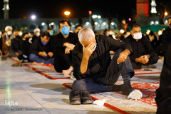 عزاداری شب پنجم محرم در مسجد جمکران
