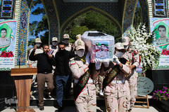 تشییع پیکر شهید مرزبانی «سعید رحمانی» در مشهد