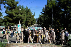 تشییع پیکر شهید مرزبانی «سعید رحمانی» در مشهد