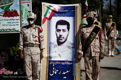 تشییع پیکر شهید مرزبانی «سعید رحمانی» در مشهد