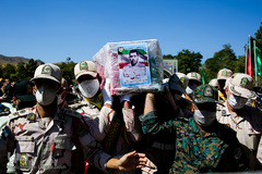 تشییع پیکر شهید مرزبانی «سعید رحمانی» در مشهد