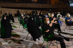 مراسم عزاداری شب هشتم ماه محرم میدان منصور تبریز