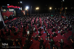 عزاداری شب تاسوعای حسینی هیات «ریحانة الحسین(ع)» با مداحی سیدمجید بنی فاطمه در پارک ارم تهران