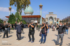 عزاداری ظهر تاسوعا در حرم شاهچراغ(ع)