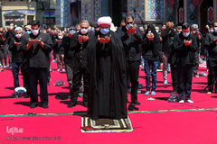 اقامه نماز جماعت ظهر عاشورای حسینی در آستان مقدس امامزاده صالح(ع) تهران