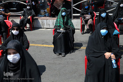 مراسم عزاداری ظهر عاشورای حسینی در آستان مقدس امامزاده صالح(ع) تهران