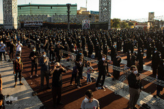 خیمه سوزان غروب عاشورا در میدان امام حسین(ع)