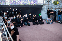 خیمه سوزان غروب عاشورا در میدان امام حسین(ع)