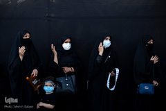 خیمه سوزان غروب عاشورا در میدان امام حسین(ع)