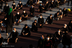 خیمه سوزان غروب عاشورا در میدان امام حسین(ع)