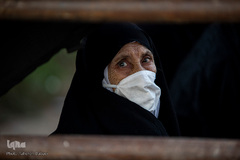 خیمه سوزان غروب عاشورا در میدان امام حسین(ع)