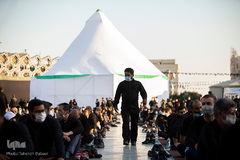 خیمه سوزان غروب عاشورا در میدان امام حسین(ع)
