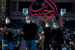 خیمه سوزان غروب عاشورا در میدان امام حسین(ع)