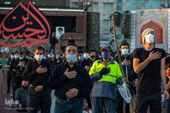 خیمه سوزان غروب عاشورا در میدان امام حسین(ع)