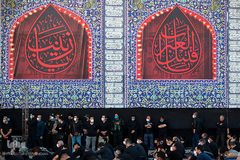 خیمه سوزان غروب عاشورا در میدان امام حسین(ع)