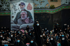 خیمه سوزان غروب عاشورا در میدان امام حسین(ع)