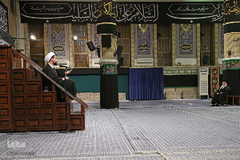 آخرین شب عزاداری حضرت اباعبدالله الحسین(ع) در حسینیه امام خمینی(ره) با حضور رهبر معظم انقلاب اسلامی