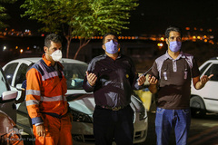 شب های محرم در هیئت خودرویی شیراز