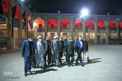 دیدار سردار دریادار علی فدوی جانشین فرمانده کل سپاه با آیت‌الله دژکام تولیت آستان مقدس حضرت شاهچراغ(ع)