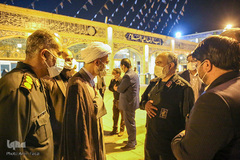 دیدار سردار دریادار علی فدوی جانشین فرمانده کل سپاه با آیت‌الله دژکام تولیت آستان مقدس حضرت شاهچراغ(ع)