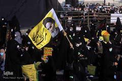 تجمع اعتراضی مردم تهران در محکومیت اهانت به پیامبر گرامی اسلام(ص) در میدان امام حسین(ع) 