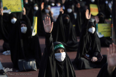 تجمع اعتراضی مردم تهران در محکومیت اهانت به پیامبر گرامی اسلام(ص) در میدان امام حسین(ع) 