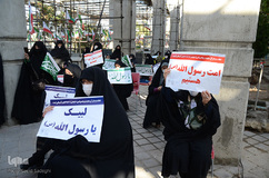 تجمع اعتراضی مردم تبریز در محکومیت اهانت نشریه فرانسوی به پیامبر گرامی اسلام(ص)