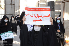 تجمع اعتراضی مردم تبریز در محکومیت اهانت نشریه فرانسوی به پیامبر گرامی اسلام(ص)