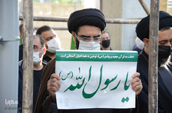 تجمع اعتراضی مردم تبریز در محکومیت اهانت نشریه فرانسوی به پیامبر گرامی اسلام(ص)